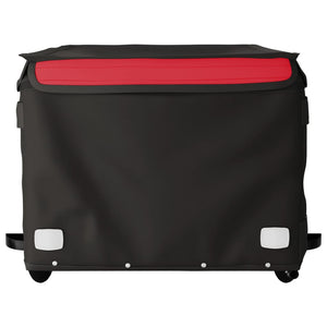 Rimorchio da Bici Nero e Rosso 45 kg in Ferro 94090
