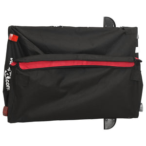 Rimorchio da Bici Nero e Rosso 45 kg in Ferro 94090