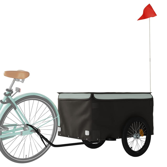 Rimorchio da Bici Nero e Grigio 45 kg in Ferrocod mxl 69720
