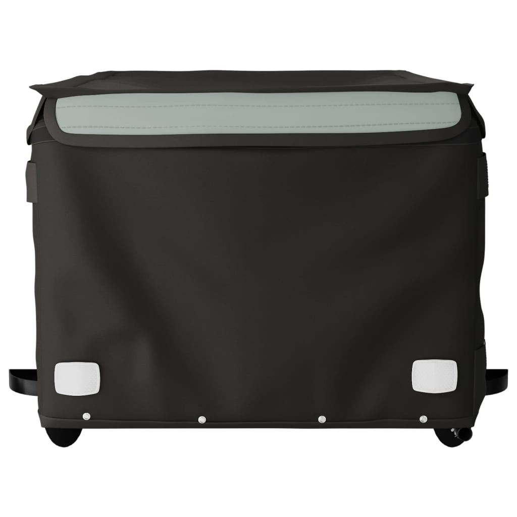 Rimorchio da Bici Nero e Grigio 45 kg in Ferro 94091