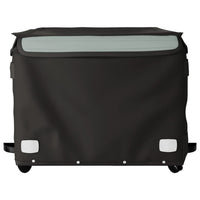 Rimorchio da Bici Nero e Grigio 45 kg in Ferro 94091