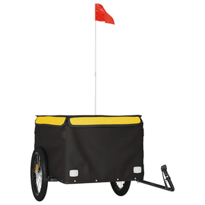 Carrello rimorchio trasporto biciclette 45 kg ferro giallo 02_0044148