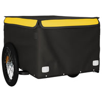 Rimorchio da Bici Nero e Giallo 45 kg in Ferro 94092