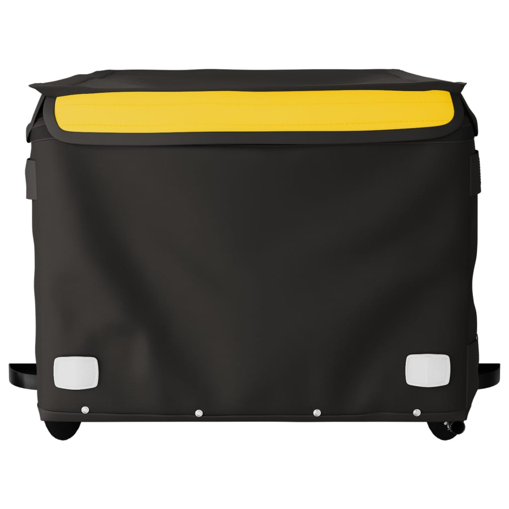 Rimorchio da Bici Nero e Giallo 45 kg in Ferro 94092