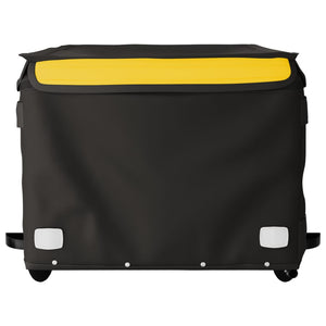 Rimorchio da Bici Nero e Giallo 45 kg in Ferro 94092