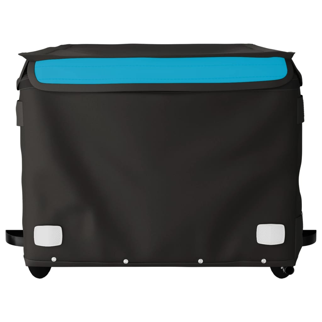 Rimorchio da Bici Nero e Blu 45 kg in Ferro 94093