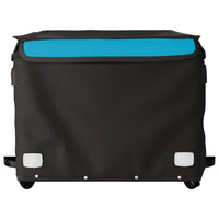 Rimorchio da Bici Nero e Blu 45 kg in Ferro 94093