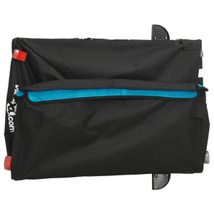Rimorchio da Bici Nero e Blu 45 kg in Ferro 94093