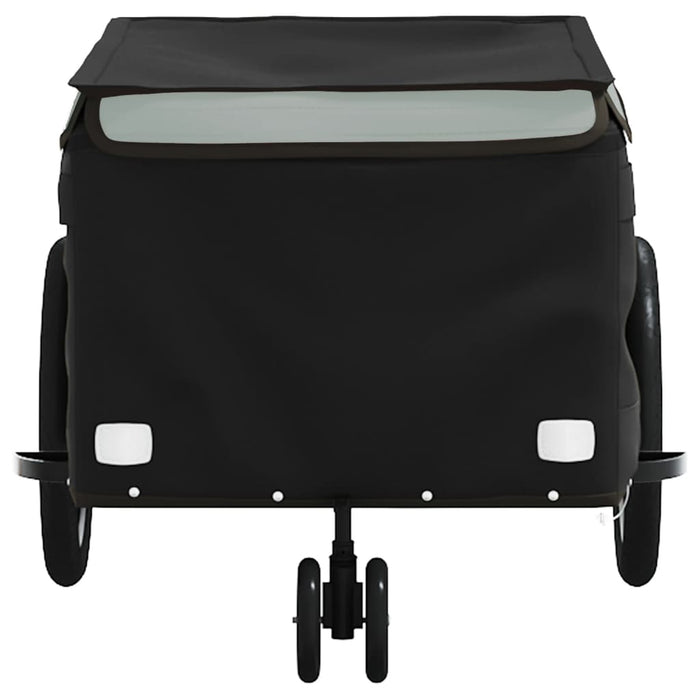 Rimorchio da Bici Nero e Grigio 30 kg in Ferro 94098