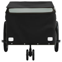 Rimorchio da Bici Nero e Grigio 30 kg in Ferro