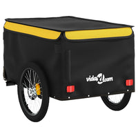 Carrello rimorchio trasporto biciclette 30 kg ferro giallo 02_0044140