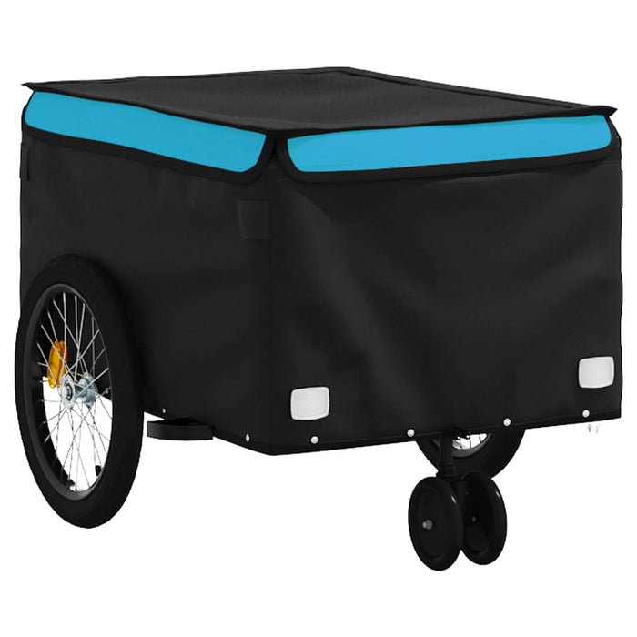 Rimorchio da Bici Nero e Blu 30 kg in Ferro 94100