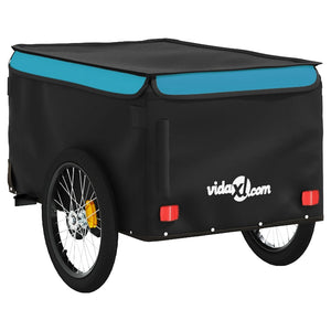 Rimorchio da Bici Nero e Blu 30 kg in Ferro 94100