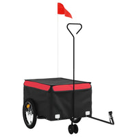 Carrello rimorchio trasporto biciclette 45 kg ferro rosso 02_0044182