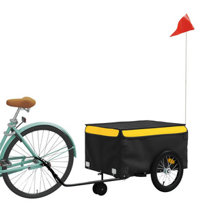 Carrello rimorchio trasporto biciclette 45 kg ferro giallo 02_0044144