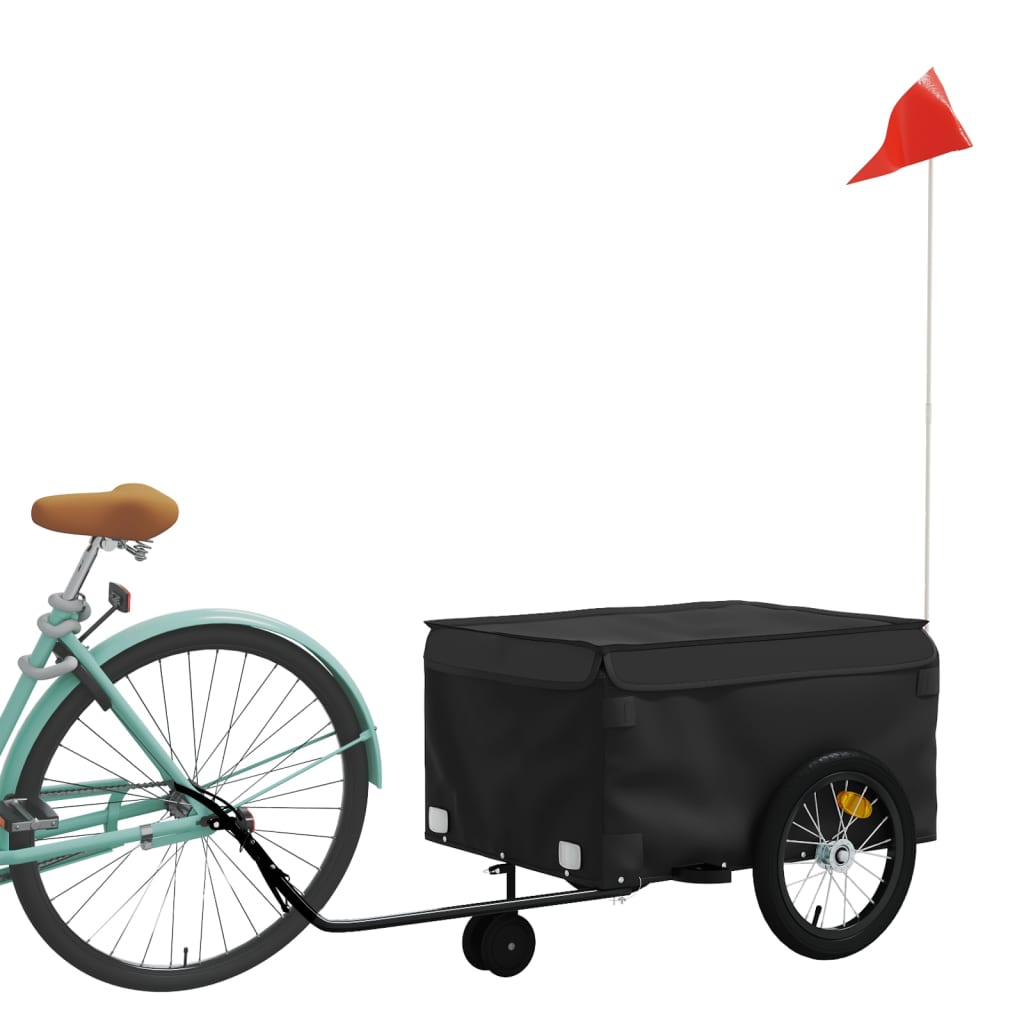 Carrello rimorchio trasporto biciclette 45 kg ferro nero 02_0044081