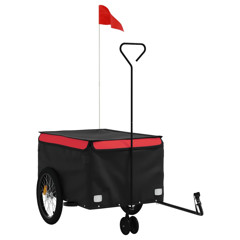 Carrello rimorchio trasporto biciclette 45 kg ferro rosso 02_0044185