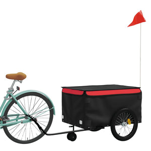 Carrello rimorchio trasporto biciclette 45 kg ferro rosso 02_0044185