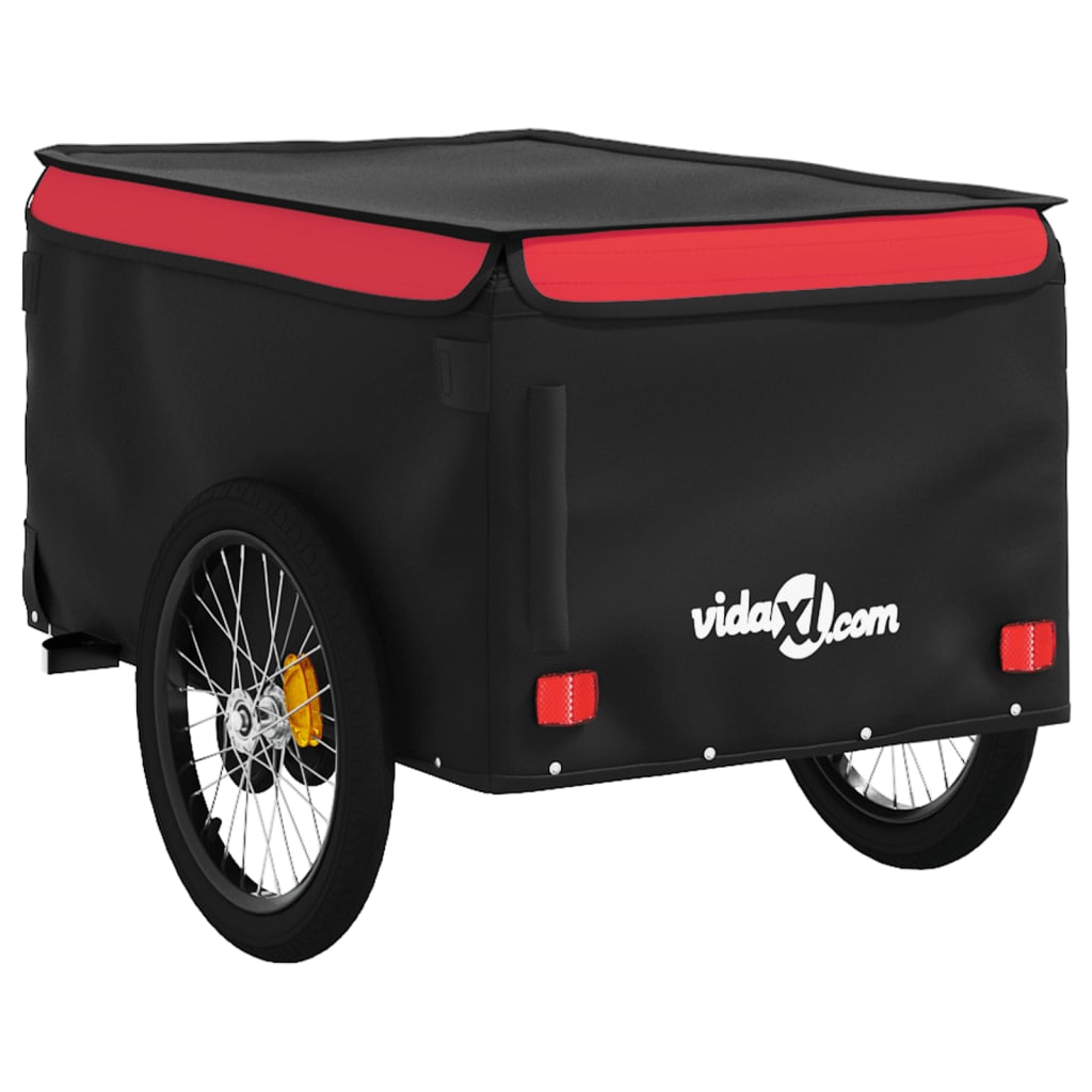 Carrello rimorchio trasporto biciclette 45 kg ferro rosso 02_0044185