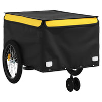Carrello rimorchio trasporto biciclette 45 kg ferro giallo 02_0044145