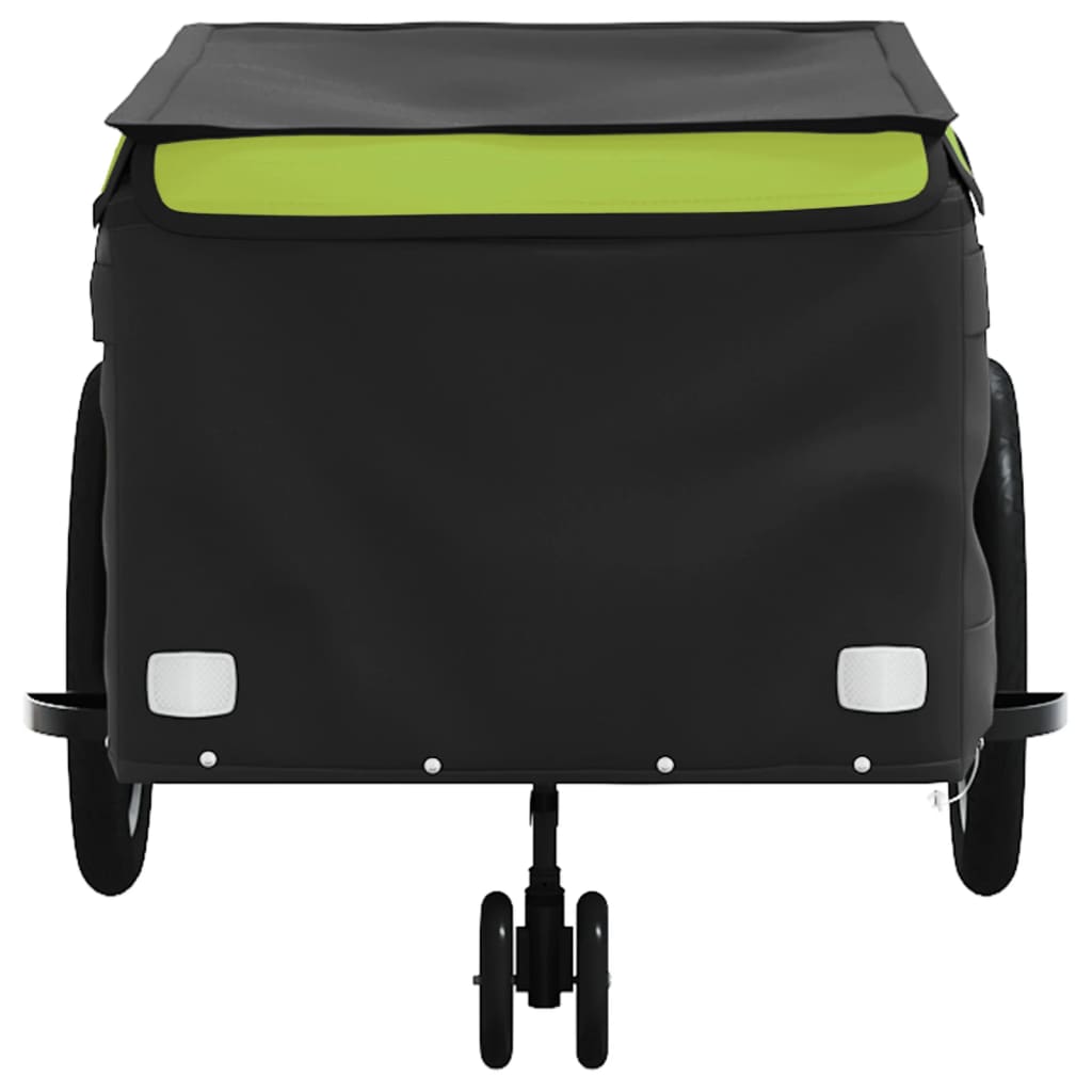 Rimorchio da Bici Nero e Verde 45 kg in Ferro 94116