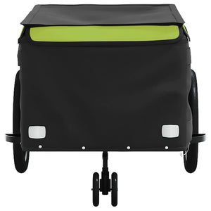Rimorchio da Bici Nero e Verde 45 kg in Ferro 94116