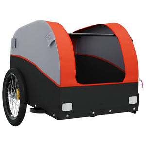 Carrello rimorchio trasporto biciclette 30 kg ferro Arancione 02_0044157
