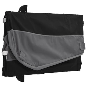 Rimorchio da Bici Nero e Grigio 45 kg in Ferro