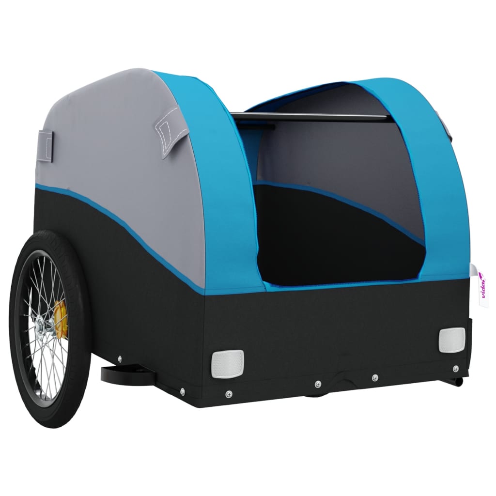 Carrello rimorchio trasporto biciclette 45 kg ferro blu 02_0044103