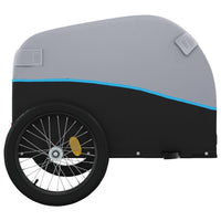 Rimorchio da Bici Nero e Blu 45 kg in Ferro 94128