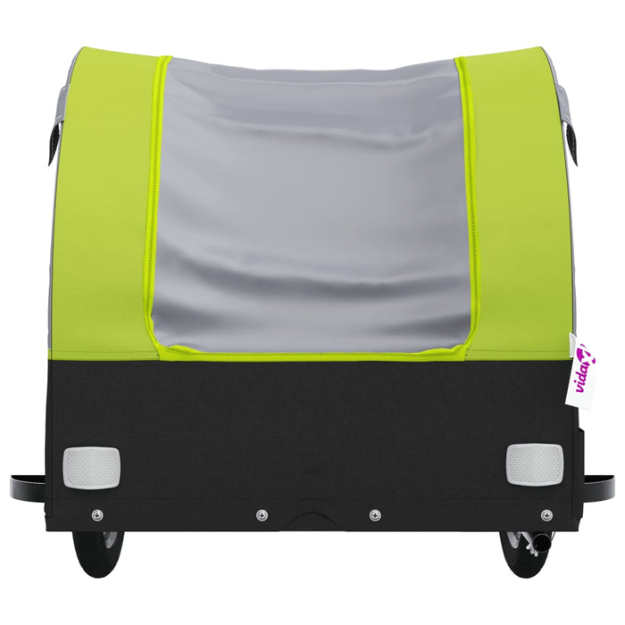 Rimorchio da Bici Nero e Verde 45 kg in Ferro 94130