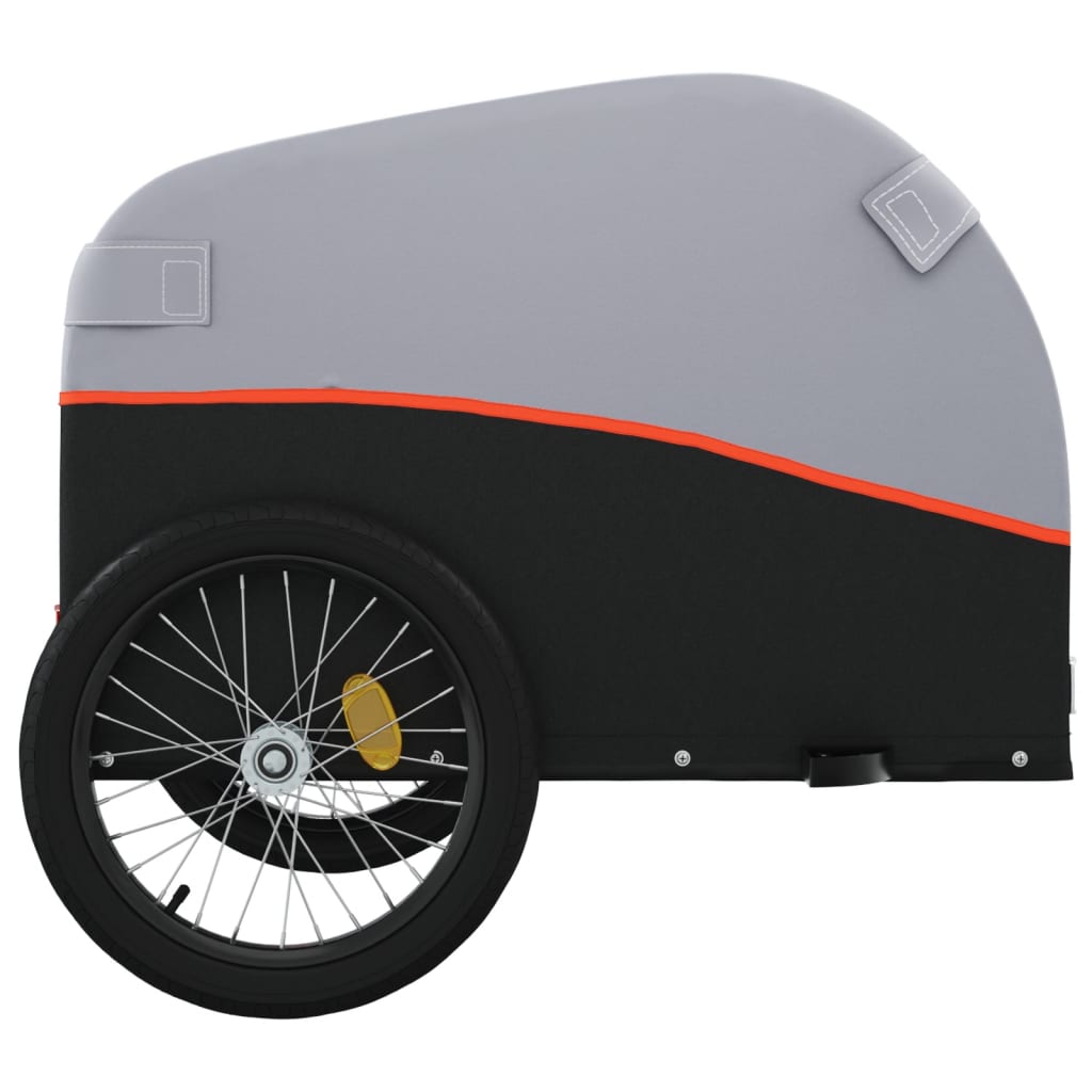 Carrello rimorchio trasporto biciclette 45 kg ferro Arancione 02_0044158