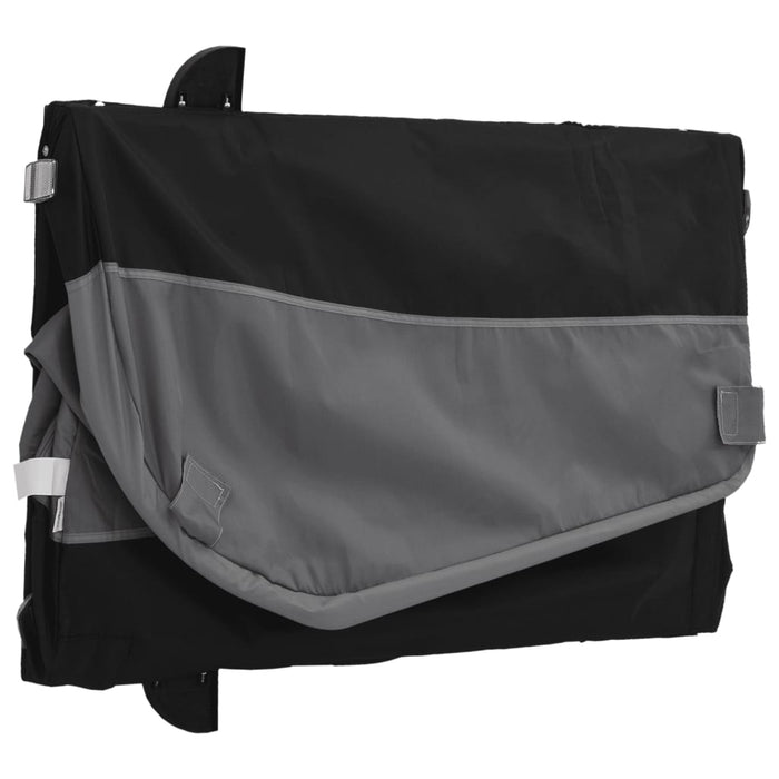 Rimorchio da Bici Nero e Grigio 45 kg in Ferro 94133