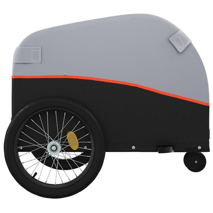 Carrello rimorchio trasporto biciclette 30 kg ferro Arancione 02_0044153