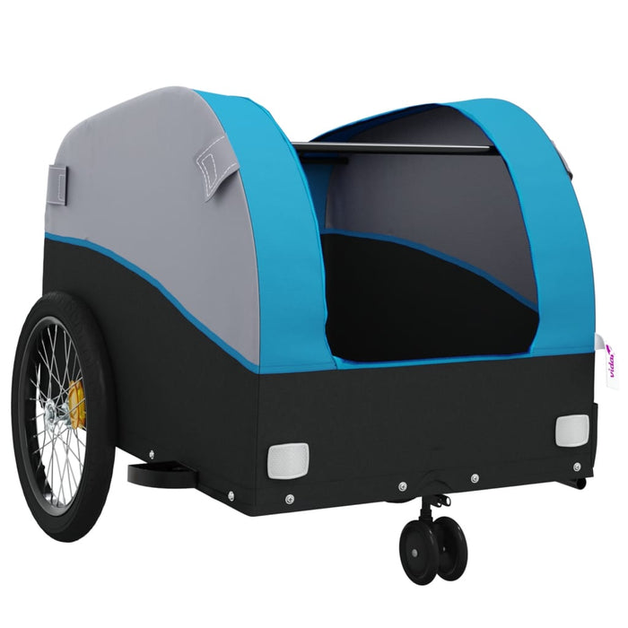 Carrello rimorchio trasporto biciclette 30 kg ferro blu 02_0044088