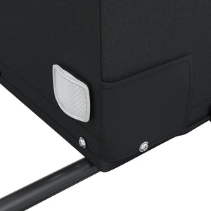 Rimorchio da Bici Nero e Grigio 45 kg in Ferro