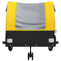 Carrello rimorchio trasporto biciclette 45 kg ferro giallo 02_0044150
