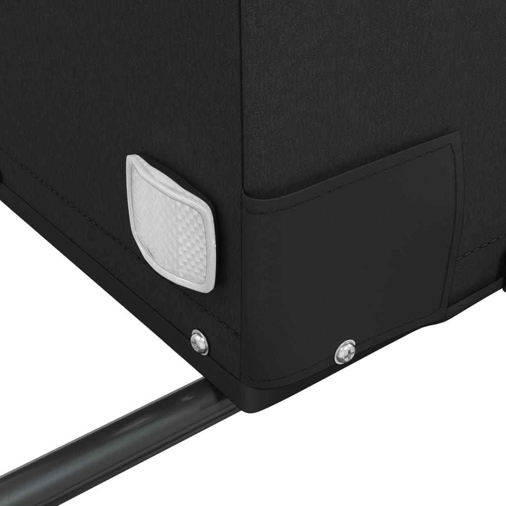 Rimorchio da Bici Nero e Arancione 45 kg in Ferro 94152