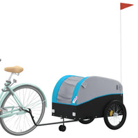 Carrello rimorchio trasporto biciclette 45 kg ferro blu 02_0044107
