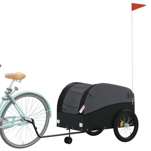 Carrello rimorchio trasporto biciclette 45 kg ferro nero 02_0044082