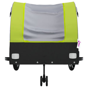 Rimorchio da Bici Nero e Verde 45 kg in Ferro 94158