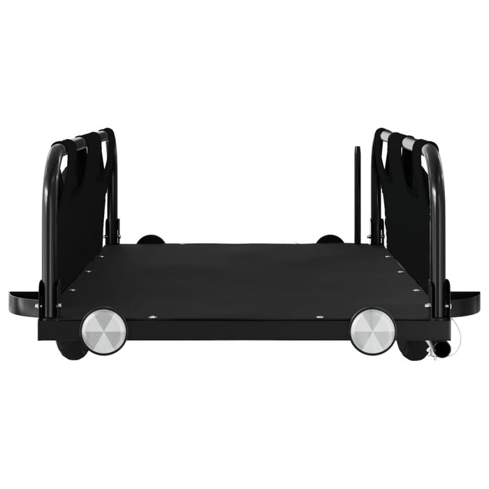 Rimorchio da Bici Nero Oxford e Ferro