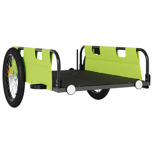 Carrello rimorchio trasporto bici tessuto oxford verde ferro 02_0044409