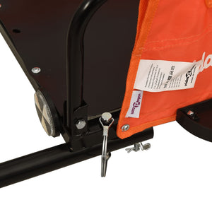 Carrello rimorchio trasporto bici tessuto oxford ferro arancione 02_0044201
