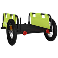 Carrello rimorchio trasporto biciclette tessuto Oxford verde ferro 02_0044407