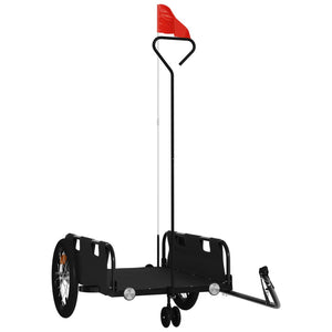 Carrello rimorchio trasporto biciclette tessuto Oxford ferro nero 02_0044402