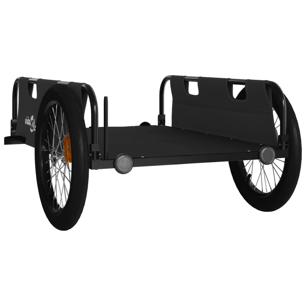 Carrello rimorchio trasporto biciclette tessuto Oxford ferro nero 02_0044403