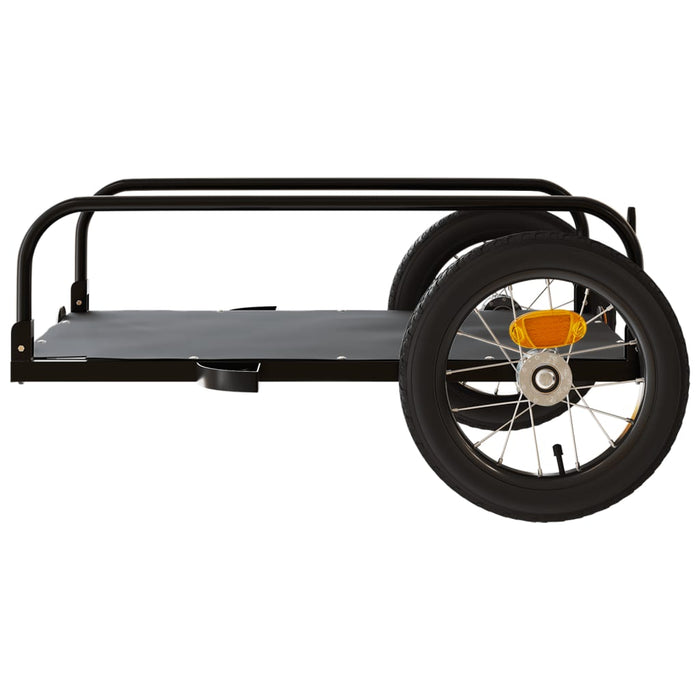 Carrello rimorchio trasporto biciclette 122 x 53 x 31 cm ferro nero 02_0044060