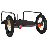 Carrello rimorchio trasporto biciclette 122 x 53 x 31 cm ferro nero 02_0044060