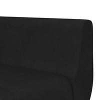 Divano Letto a L Nero 275x140x70 cm in Velluto 3157209